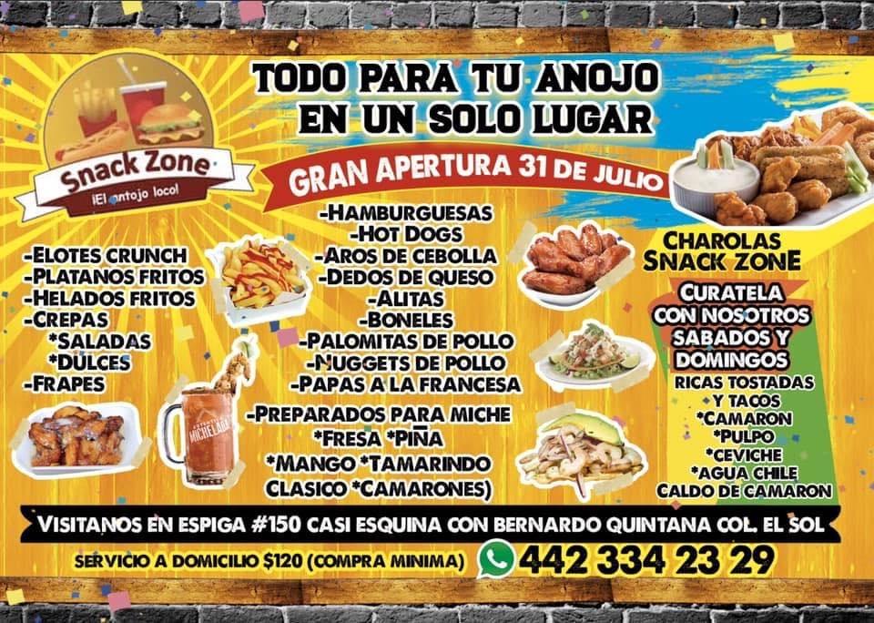 Snack Zone restaurant, Santiago de Querétaro - Restaurant menu and reviews