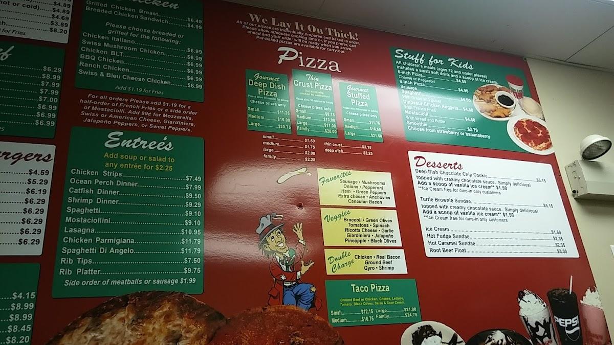 Menu at Beggars Pizza pizzeria, Harvey, 369 E 147th St