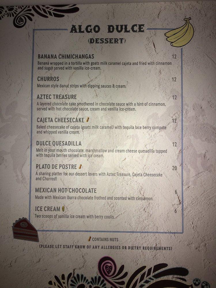 Menu at The Flying Burrito Brothers Newmarket restaurant, Auckland, 65