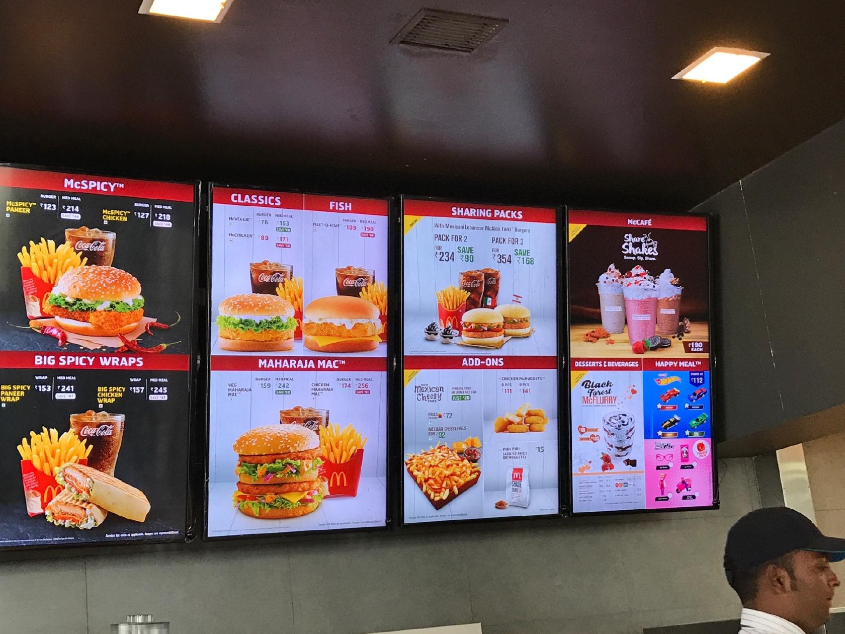 Menu at McDonald's Hinjewadi Happy Street, Pune, Shop No.1