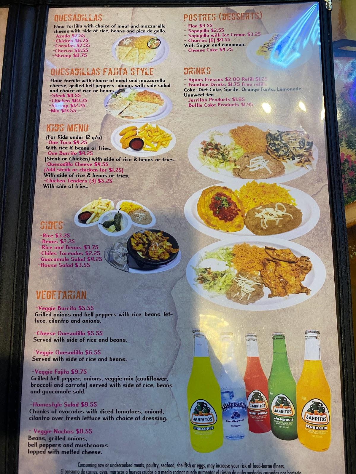 carta-del-restaurante-taqueria-la-eskina-monticello