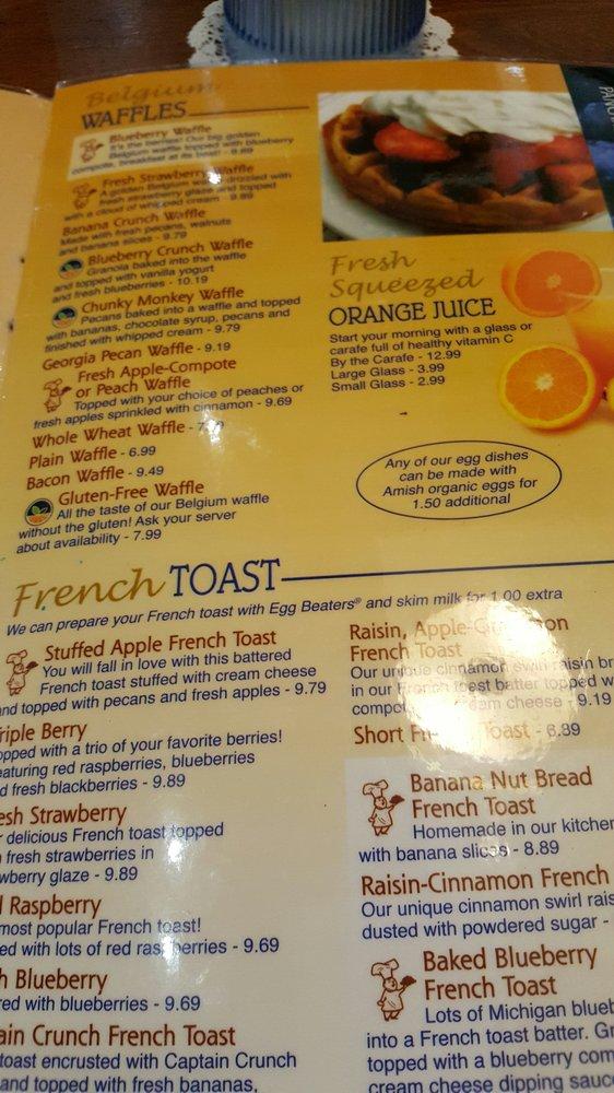 Menu at Blueberry Hill Breakfast Cafe, Oak Brook, Butterfield Rd