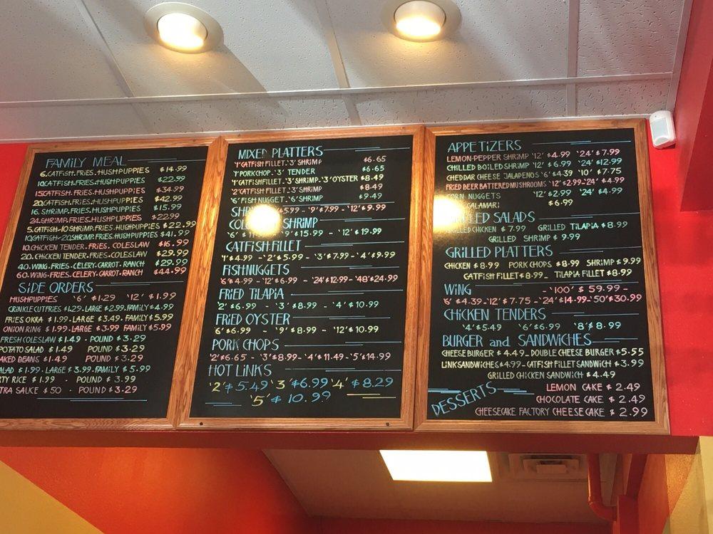 Menu at Mason's Chicken & Seafood restaurant, Cedar Hill