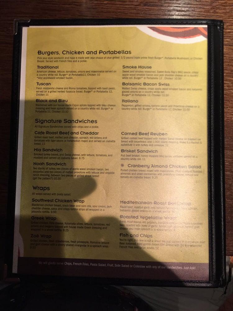 Menu at The Chocolate Avenue Grill pub & bar, Hershey