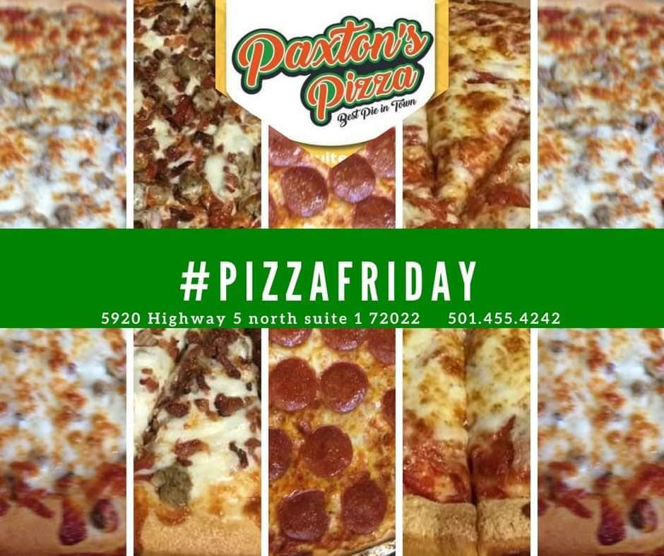 Menu at Paxton's Pizza pizzeria, Bryant, AR5 Suite 1