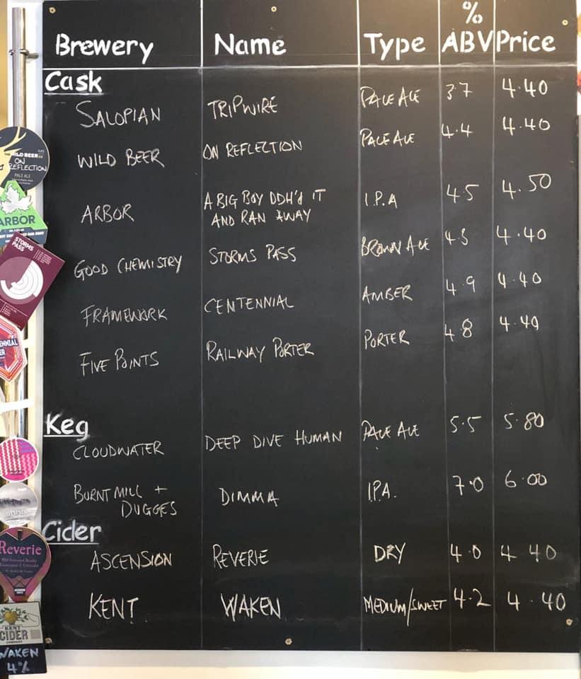 Menu at Hop and Vine pub & bar, Ruislip
