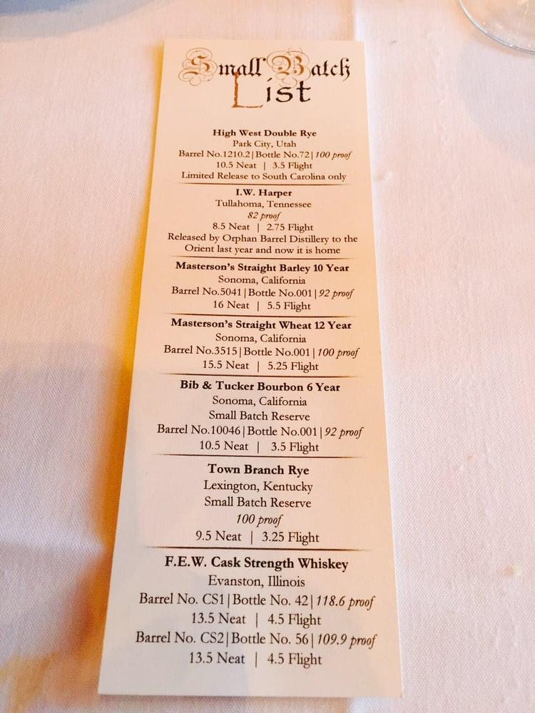 Menu at The Strip Club 104 Steakhouse, Greer