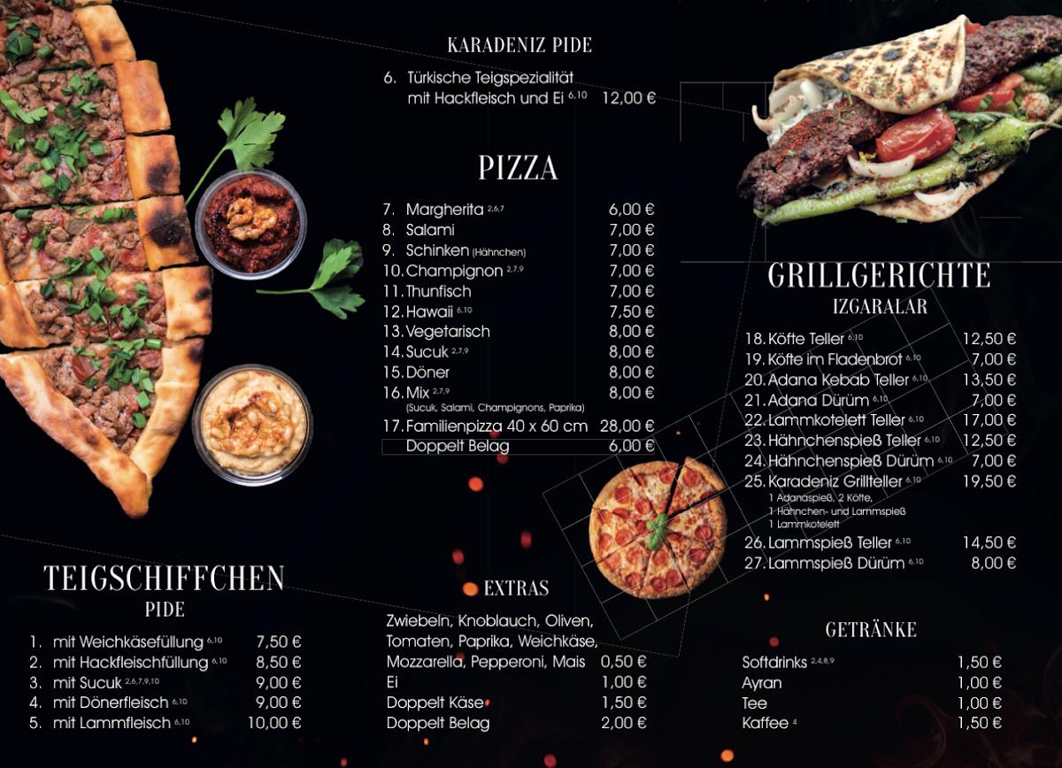 Speisekarte von Grillecke Karadeniz restaurant, Wächtersbach