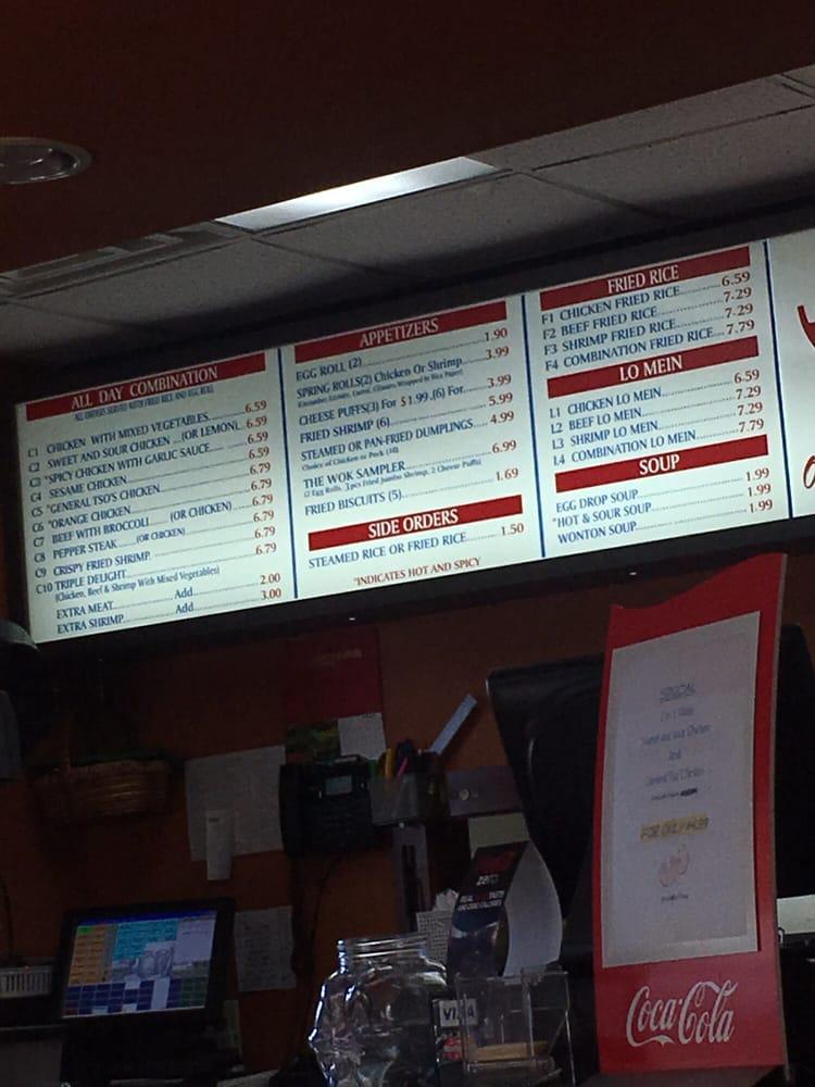 Menu at Chinese Wok restaurant, Houston, Scarsdale Blvd