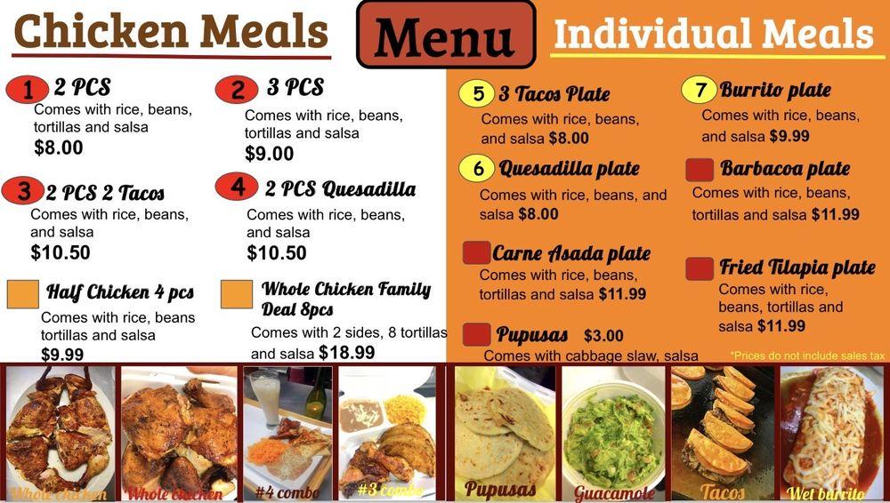 Carta del restaurante Charcoal Grill Chicken, Santa Clarita