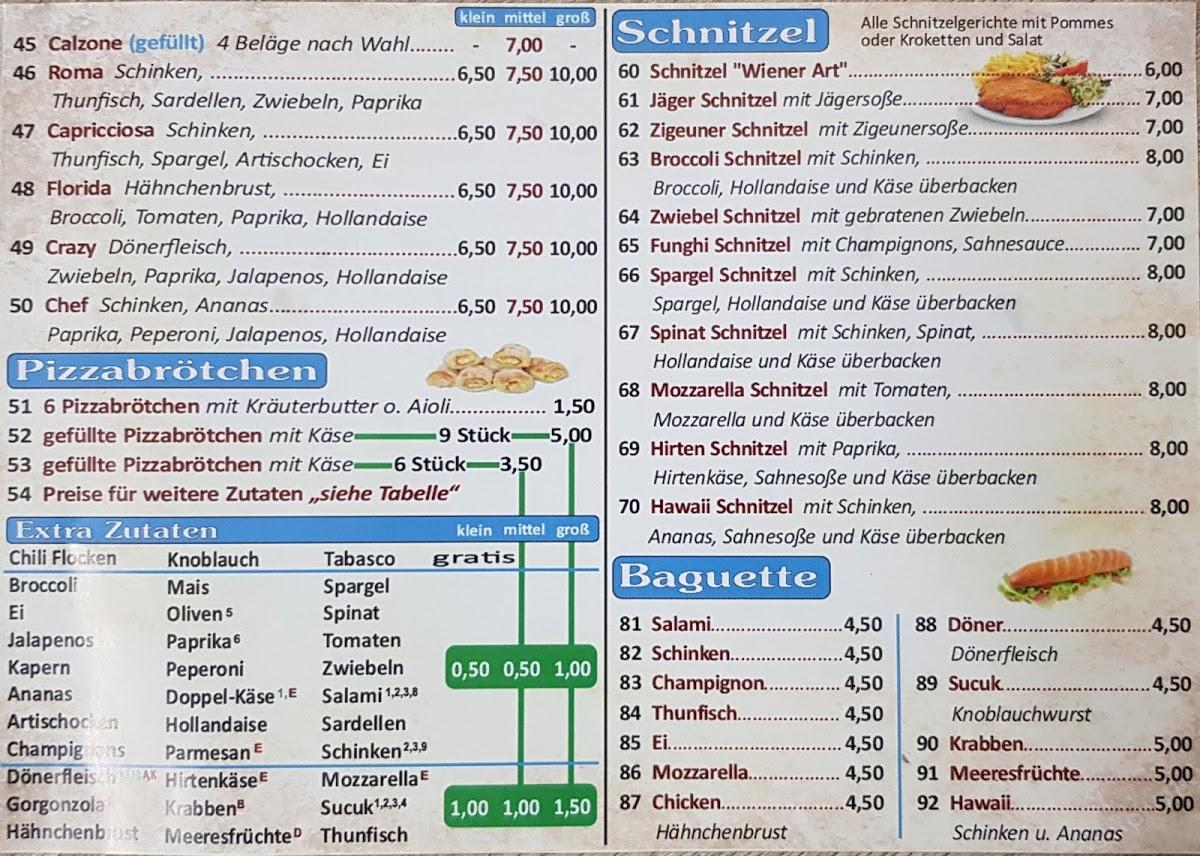 Speisekarte von Meydan's Döner & Burger pizza, Herten