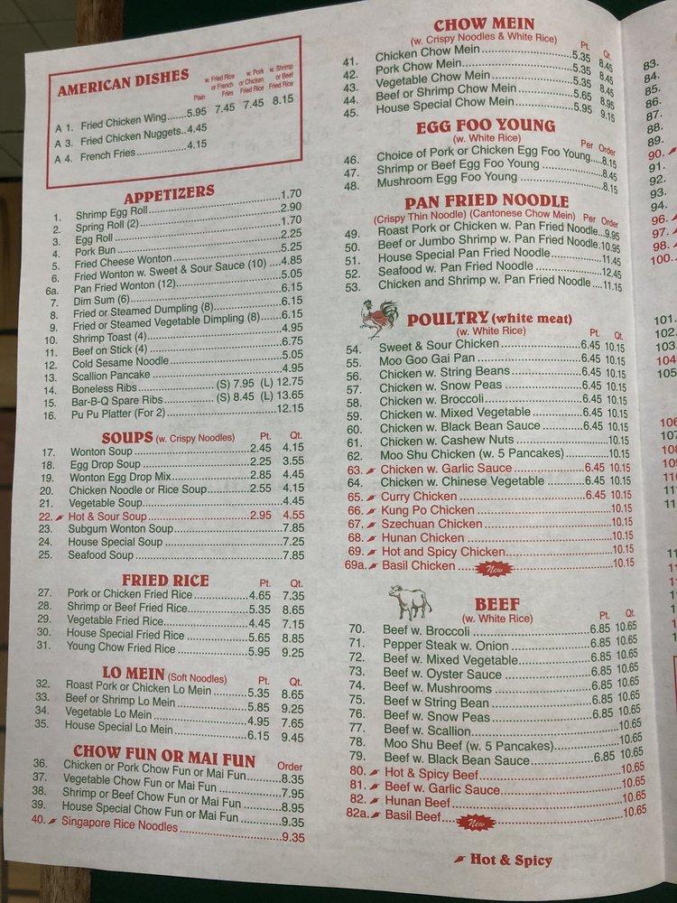 Menu At White Cloud Chinese Kitchen Restaurant Massapequa   R0b9 White Cloud Chinese Kitchen Menu 2021 09 