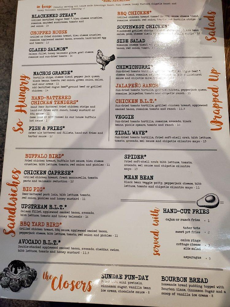 Menu at Burg & Barrel Overland Park, Overland Park
