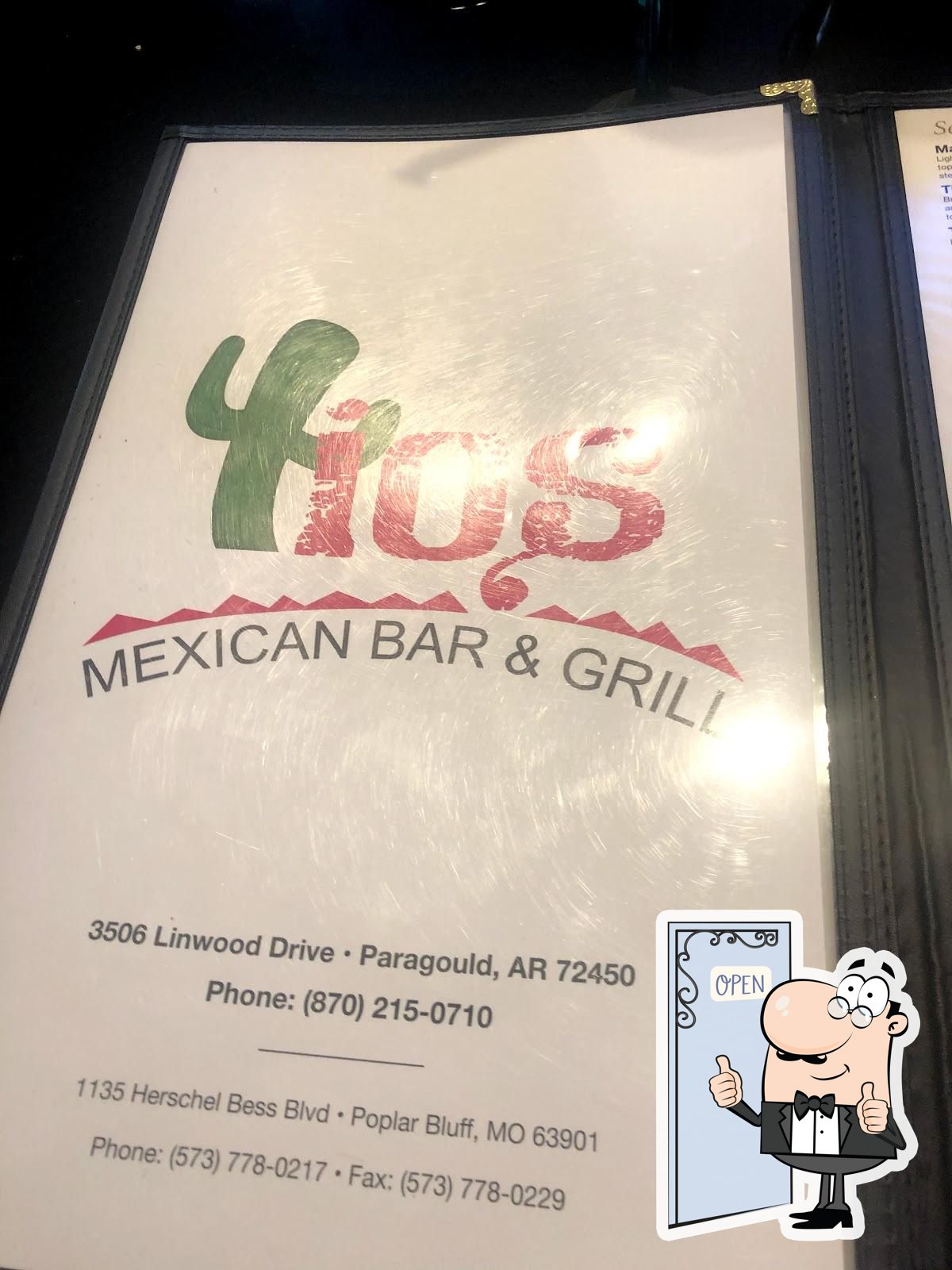 Tio's Mexican Bar and Grill in Paragould Restaurant menu and reviews
