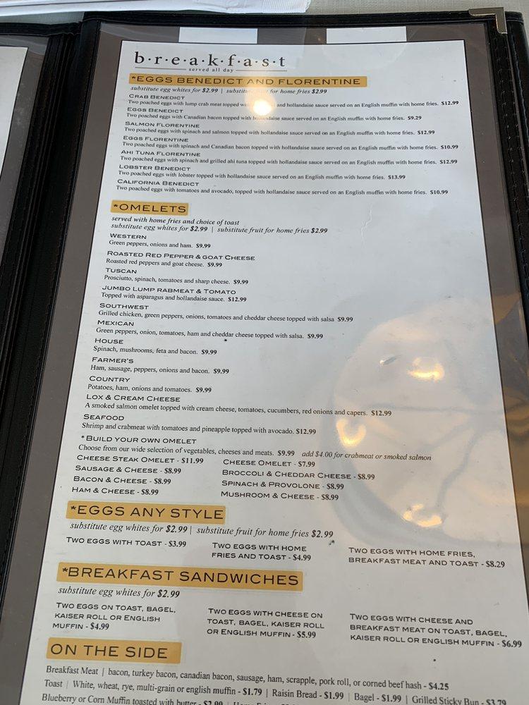 Menu at Nudy's Cafe Exton, Exton, 420 Lincoln Hwy