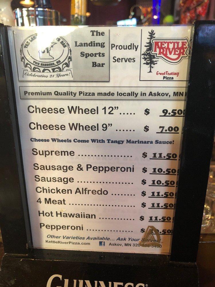 Menu at Landing Sports Bar, Two Harbors