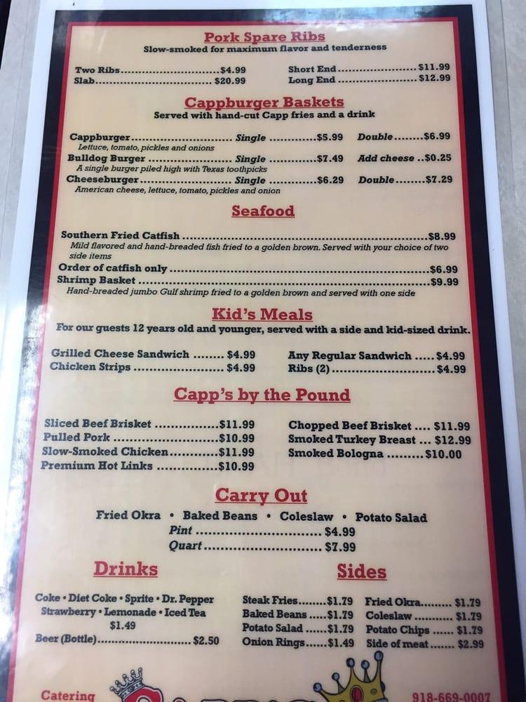 Menu at House Of Smoke BBQ, Okmulgee