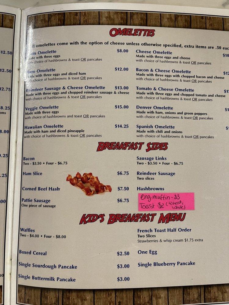 Menu At Kings Diner Kodiak