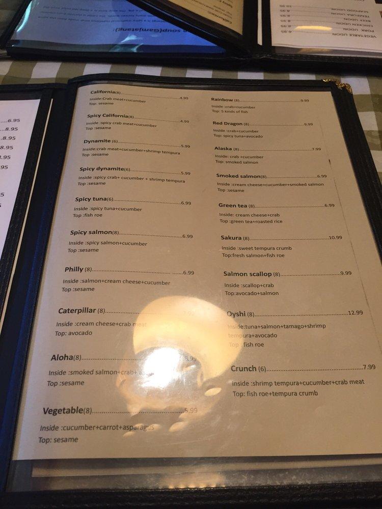 Menu at Roll'n Pin Asian Restaurant, Brandon
