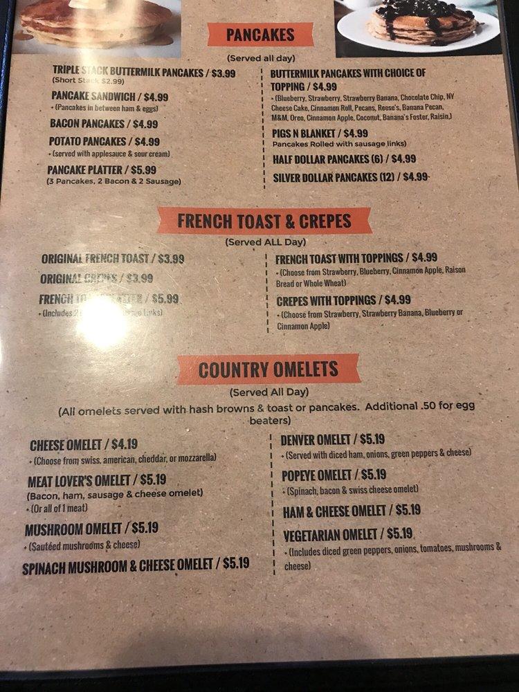 Menu at Alton Village Inn Pancake House restaurant, Alton