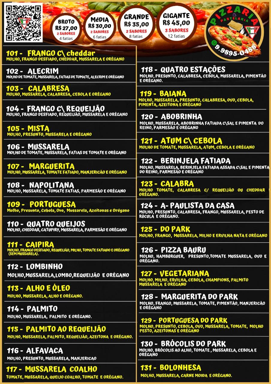 Menu at EMPÓRIO PEPPERONI restaurant, Natal