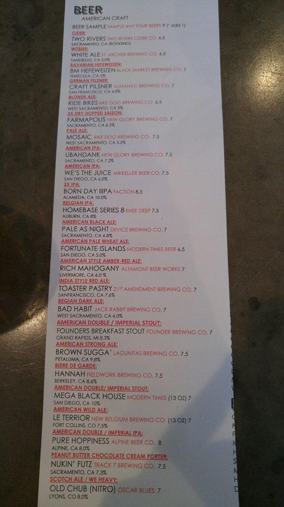 Menu at Meet & Eat restaurant, Sacramento