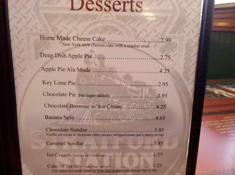 Menu at Stratford Station Grill restaurant, WinstonSalem, 828 S