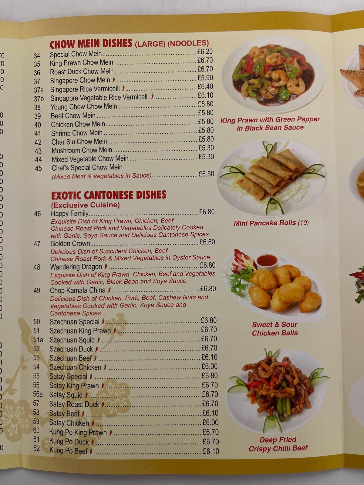 Menu at Brackley Chinese Takeaway fast food, Brackley
