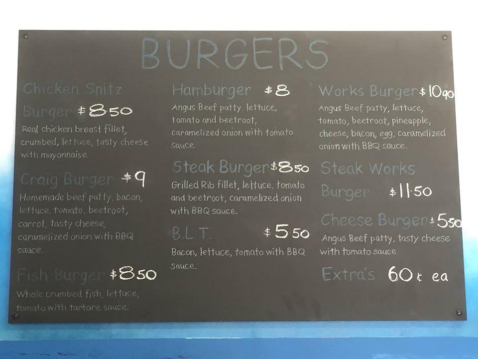 Menu at Craignish Fish Market & Takeaway restaurant, Craignish