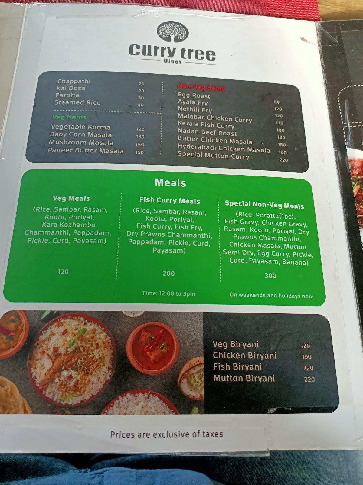 Menu at 1974 RESTAURANT, Walayar