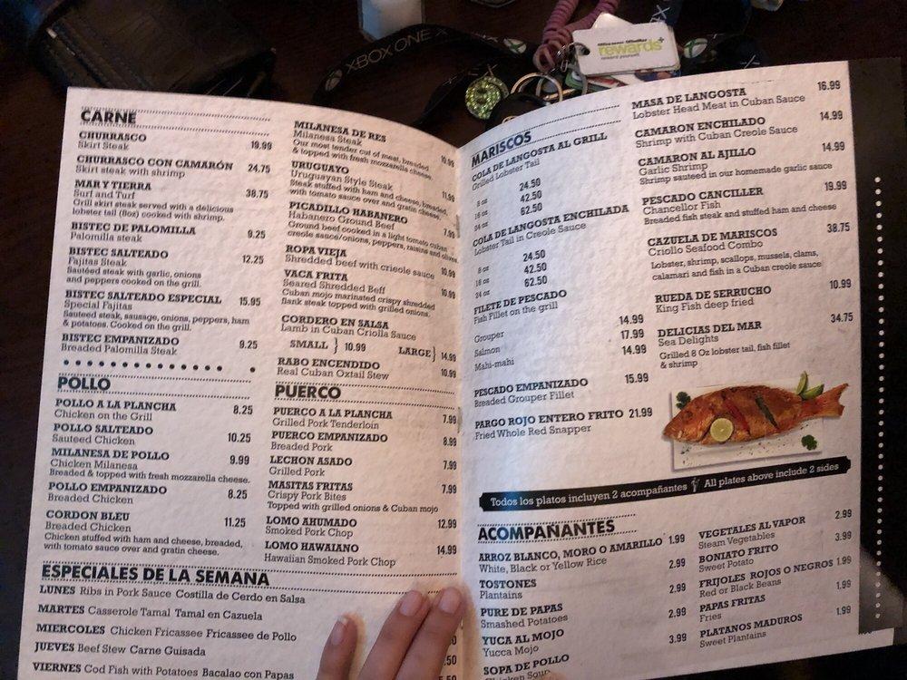 Menu at La Giraldilla Hanley pub & bar, Tampa, Hanley Rd
