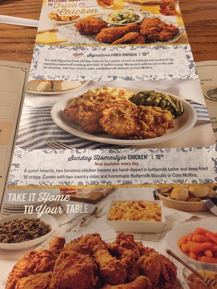 Menu At Cracker Barrel Old Country Store Calvert City Kennedy Ave