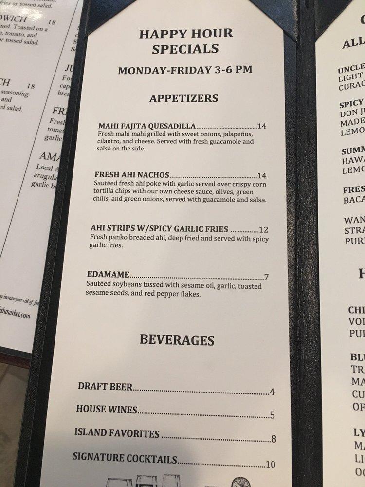 Menu at *PIER 38 LOCATION CLOSED PERMANENTLY* Uncle's Fish Market