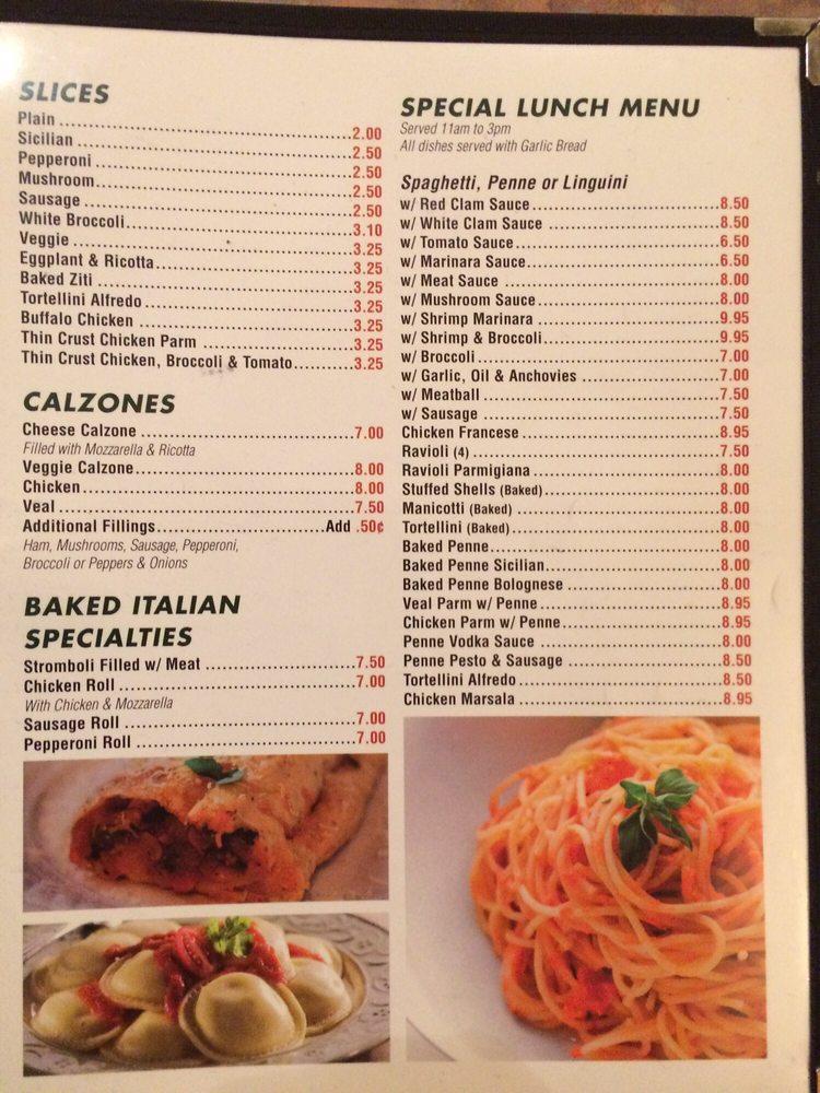 Menu at Frank's Pizza (Roseland) pizzeria, Roseland