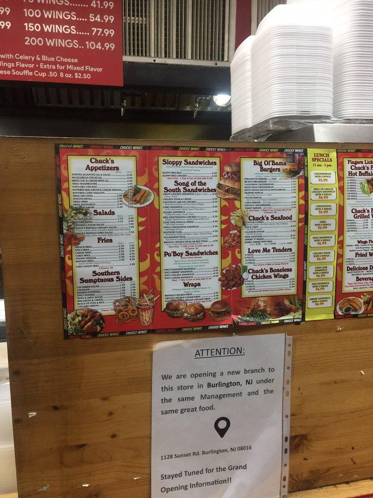 Menu at Chuck's Big Time BBQ Ewing, Ewing Township, N Olden Ave
