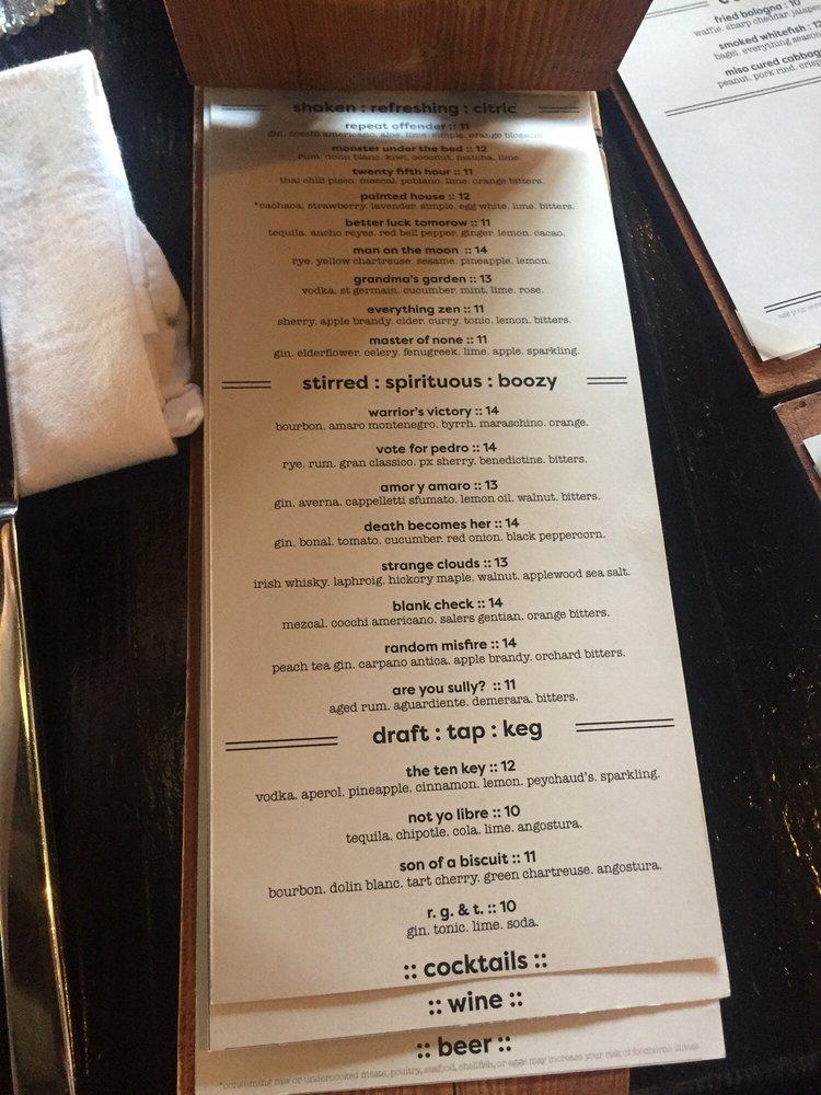 Menu at Grey Ghost Detroit pub & bar, Detroit
