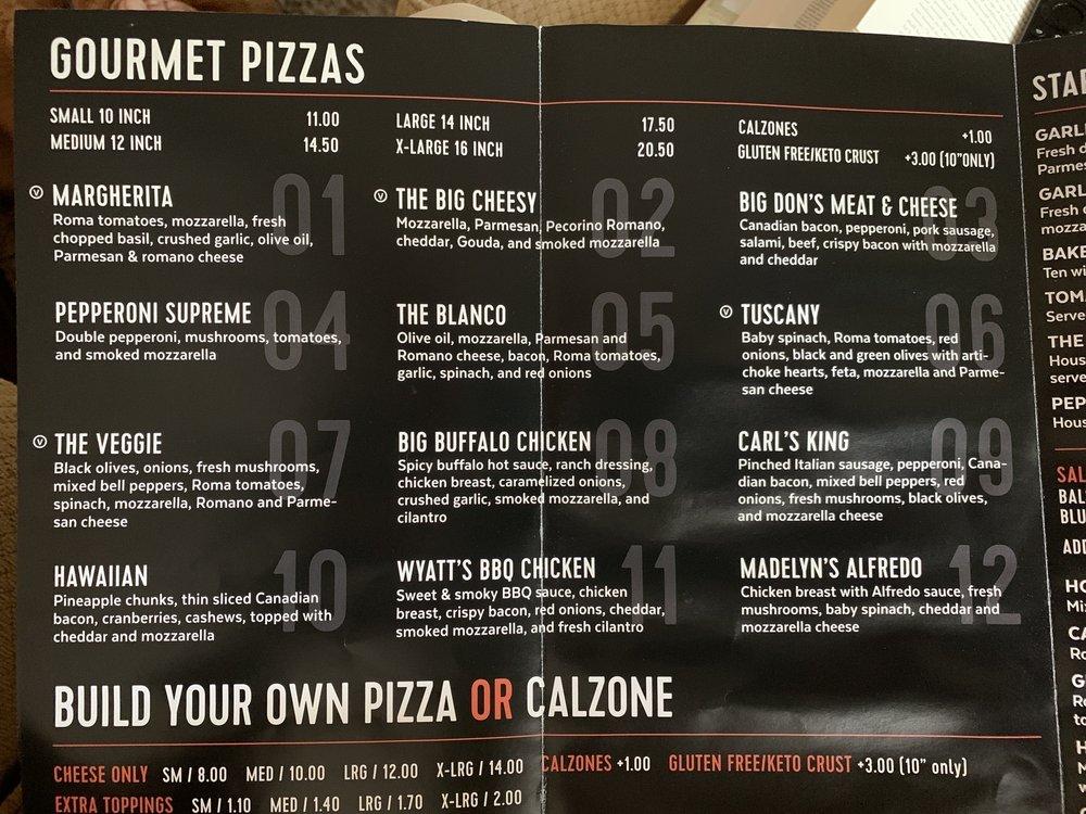 Menu at Crust Pizza Co. - Louetta pizzeria, Houston, Louetta Rd