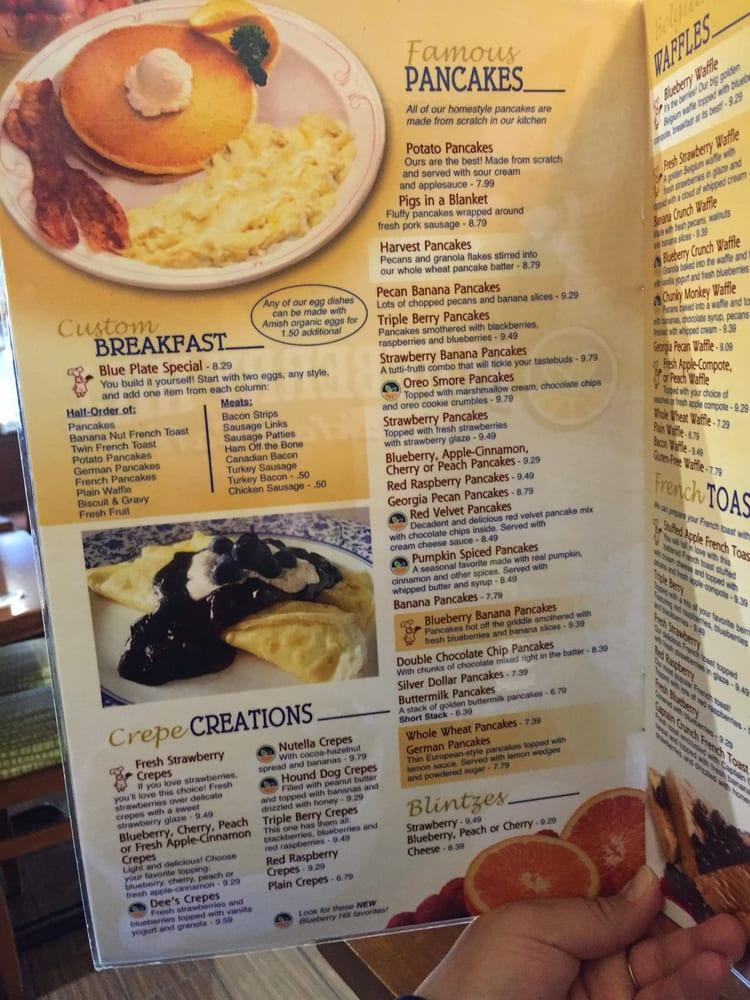 Menu at Blueberry Hill Breakfast Cafe, Oak Brook, Butterfield Rd