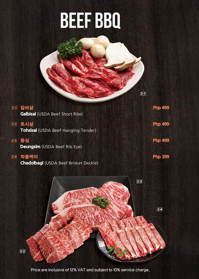 Menu at nice two Meat u Philippines restaurant, Tinoc