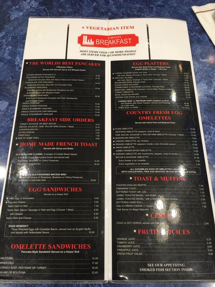 Menu at Harold's New York Deli restaurant, Edison, King Post Rd