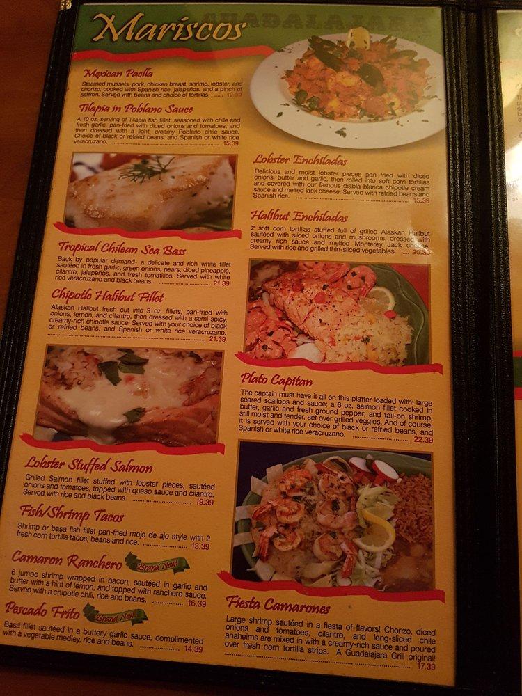 Menu At Guadalajara Original Grill Pub & Bar, Tucson, E Prince Rd