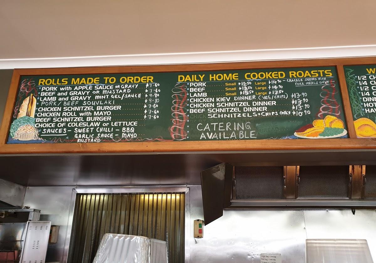 Menu at Michaels Golden Hen fast food, Moe
