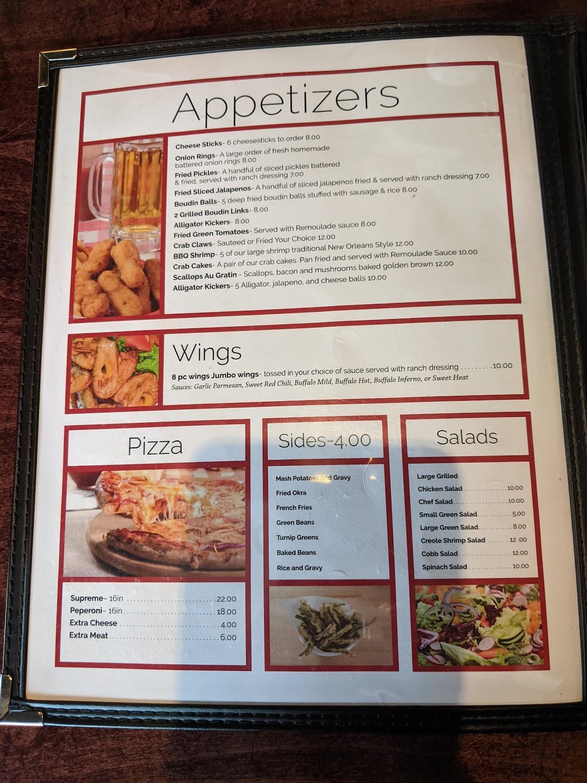 Menu at Cajun Bar and Grill, Ruston