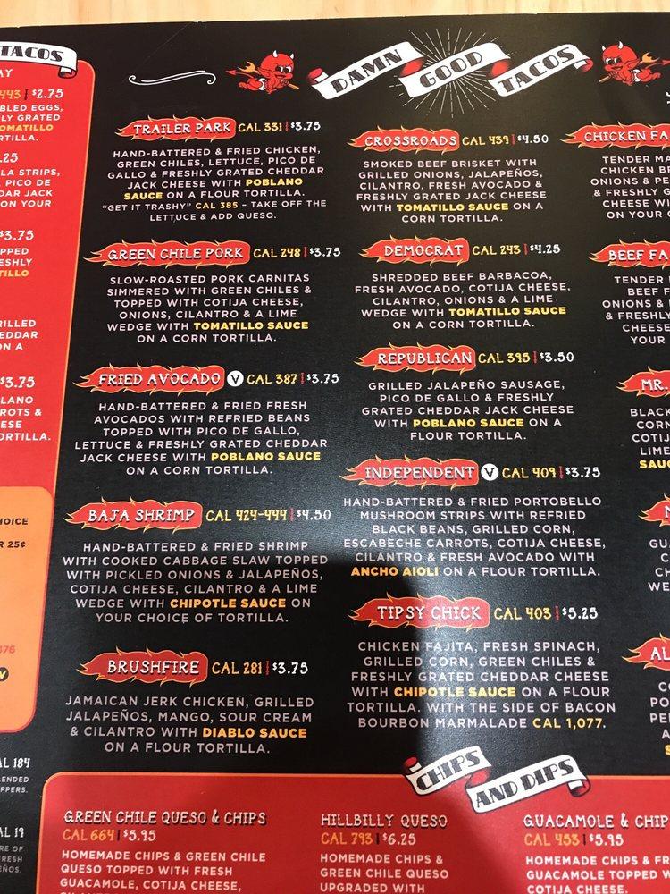 Menu At Torchy's Tacos Restaurant, Edmond, E 2nd St