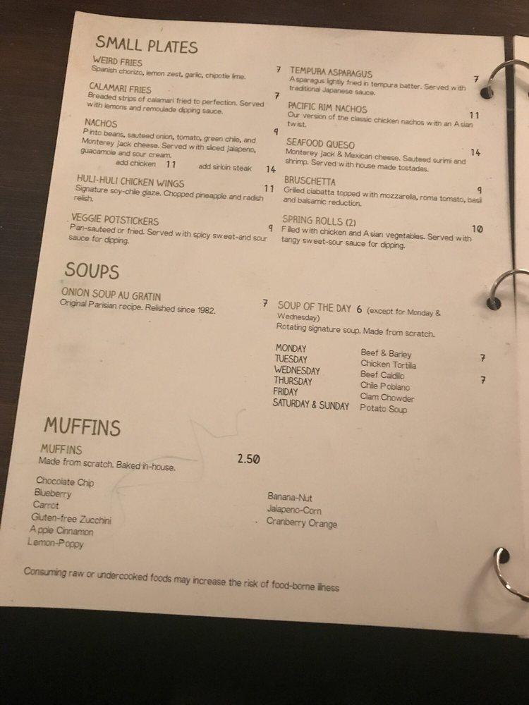 Menu at Greenery Restaurant, El Paso, 750 Sunland Park Dr