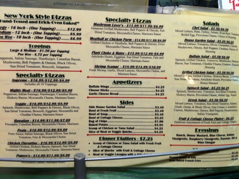 Menu At Rebas Deli And Pizzeria La Grange 539 E Colorado St