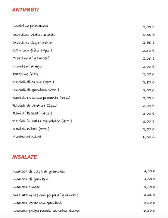 Menu da Il Buongustaio pizzeria, Venaria Reale