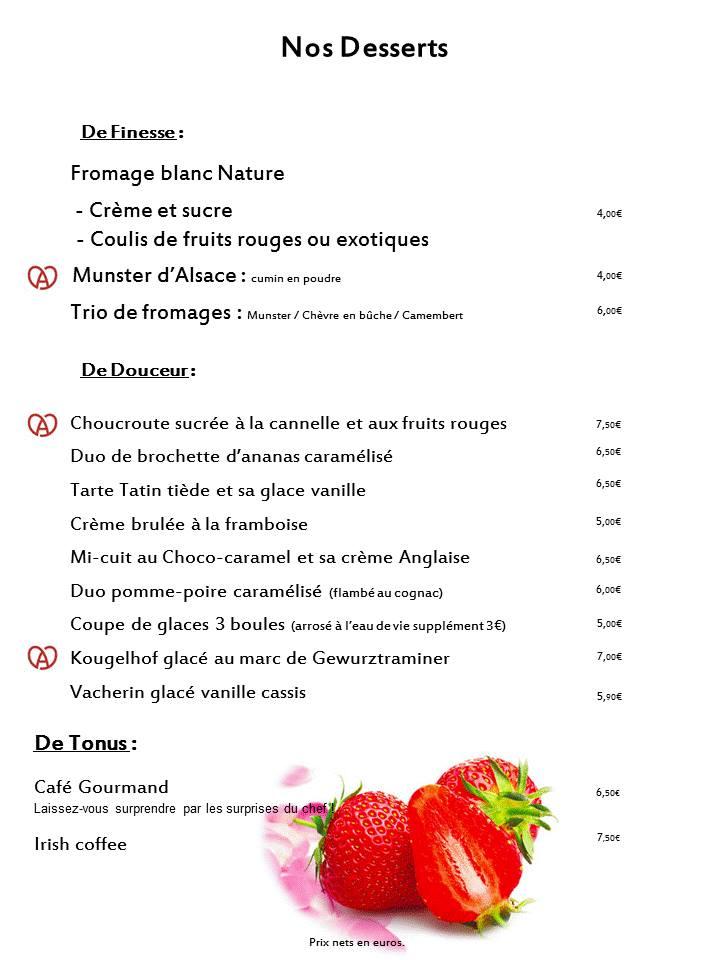 Menu at Les 4 Elements restaurant, Schiltigheim, 6 avenue Pierre Mendes ...