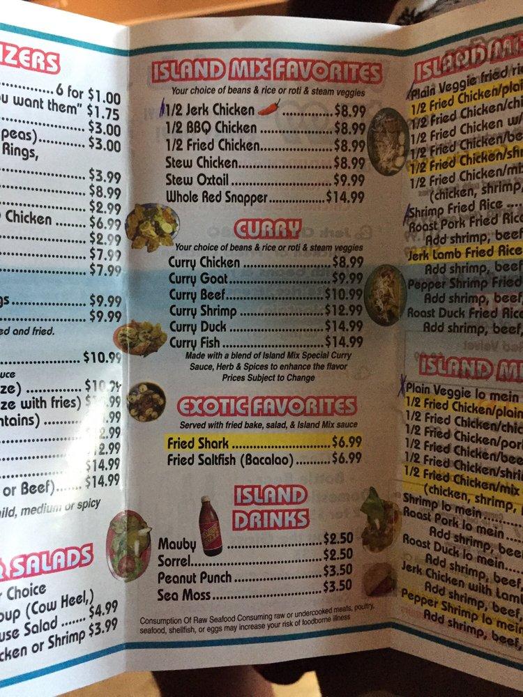 Menu at Island Mix Bar & Grill, Kissimmee