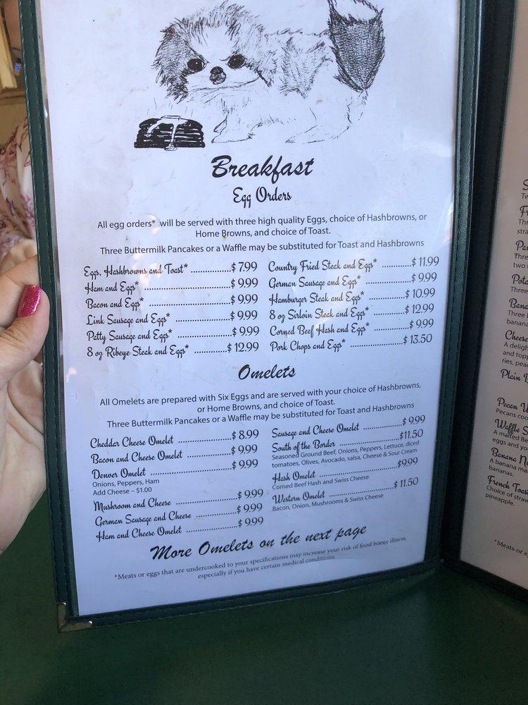 Menu at Molly's Family Restaurant, Spokane